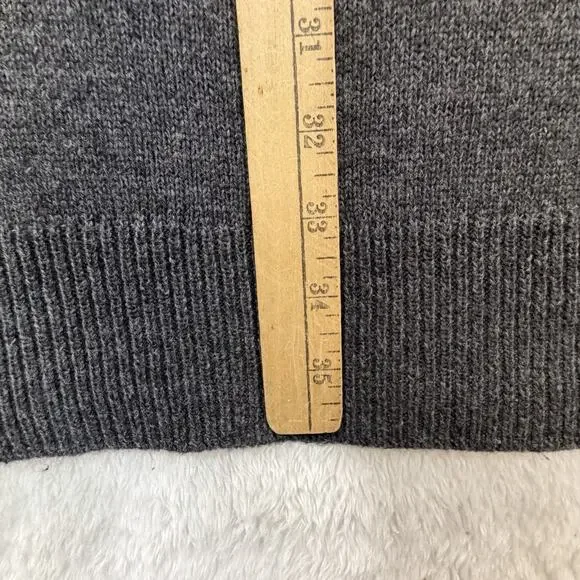 Beach Lunch Lounge Gray Collared V-neck Sweater Dress Size S 4-6 NWT BLL - Picture 9 of 12